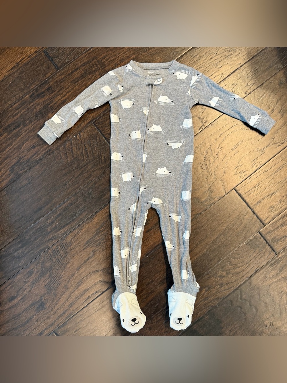 Carter’s polar bear pajamas footies